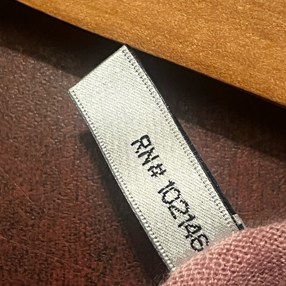 MICHAEL STARS Vivian Surplice 100% Cashmere Sweater In Pink One Size Women - Picture 10 of 10